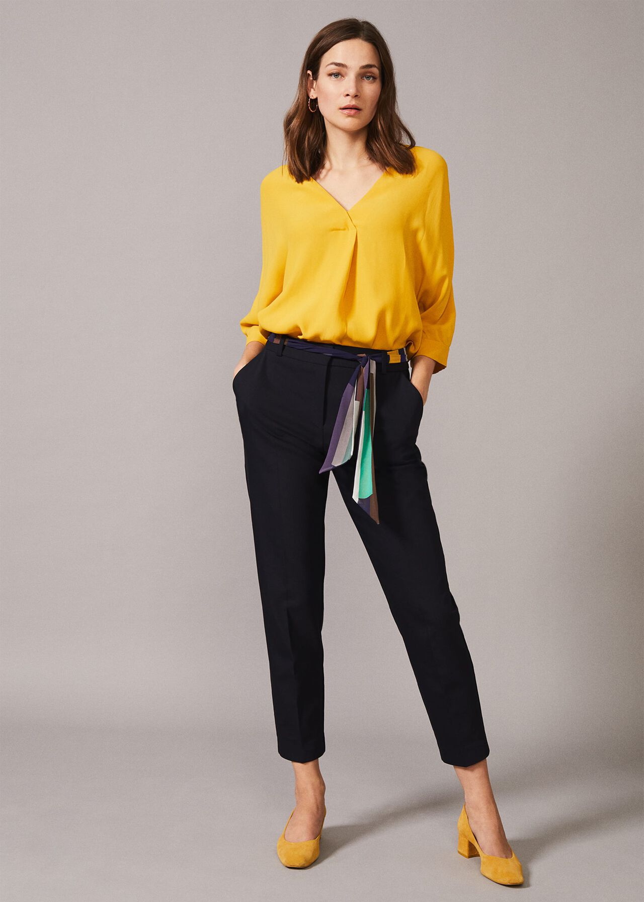 Bronwyn Belted Tapered Trousers