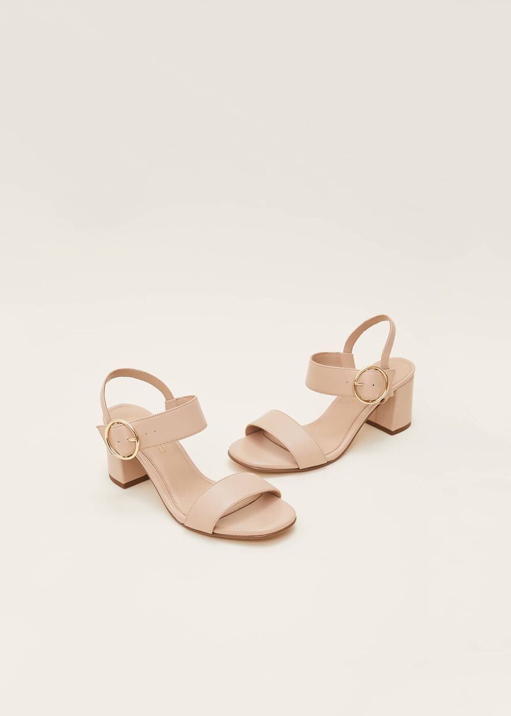 Leather Buckle Sandals
