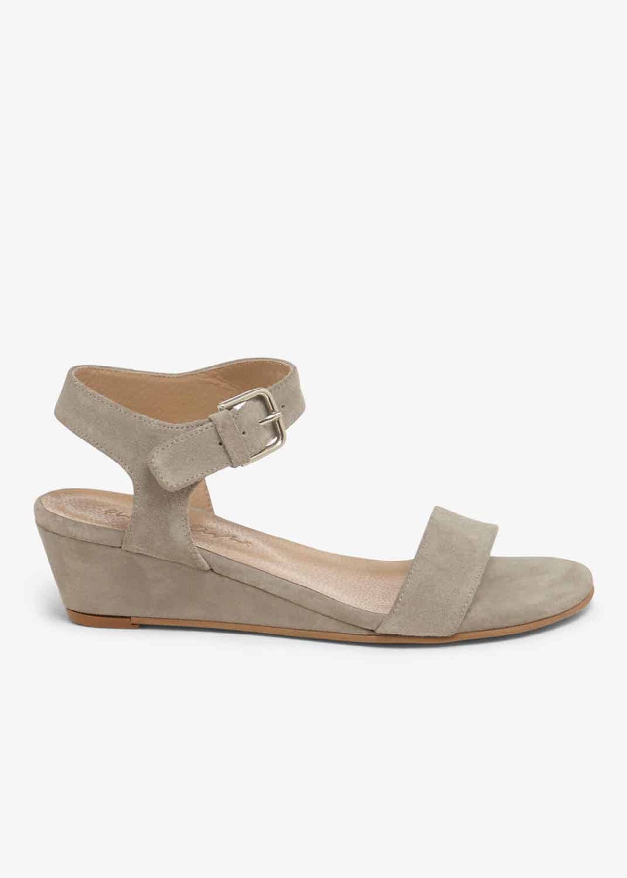 Barbara Leather Wedge Sandals