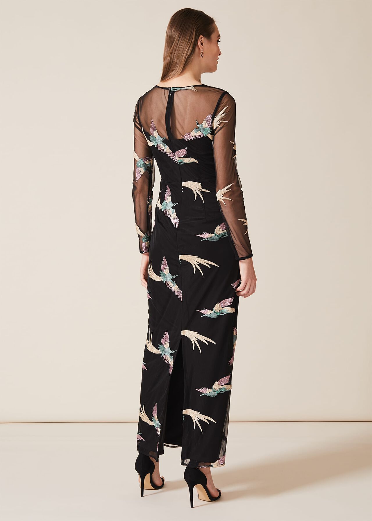 Astrid Embroidered Bird Dress