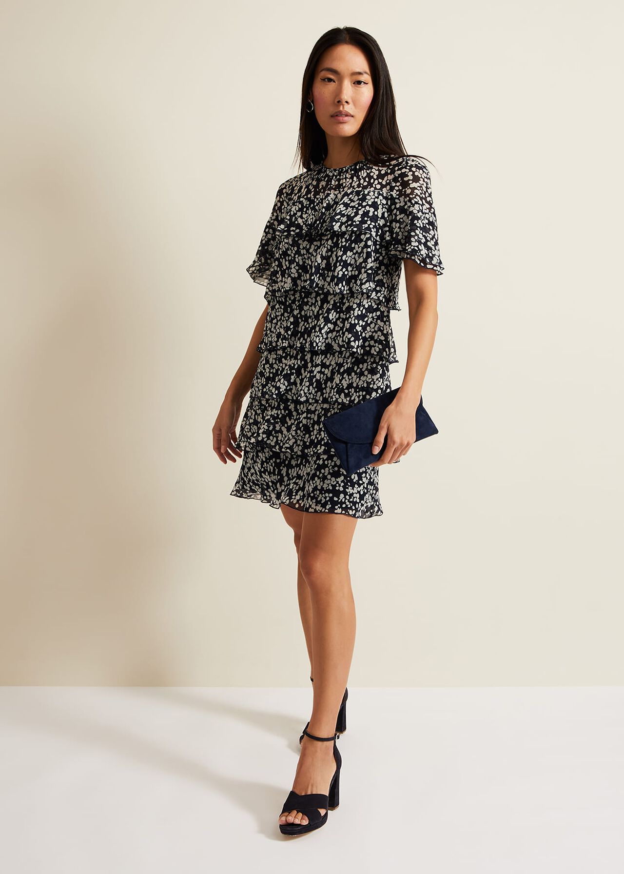 Maeve Floral Tiered Shift Dress