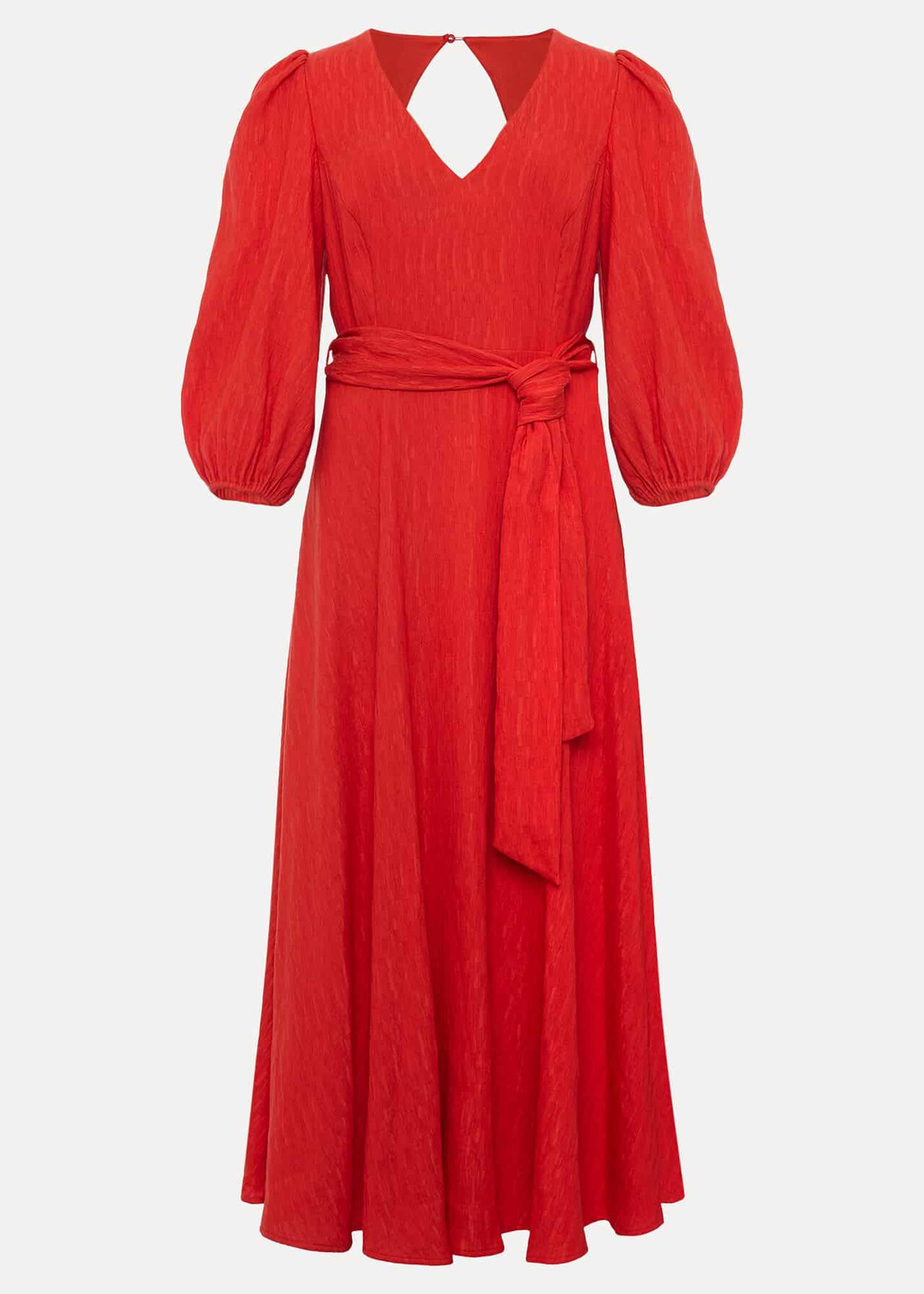 Marilyn Puff Sleeve Midi Dress