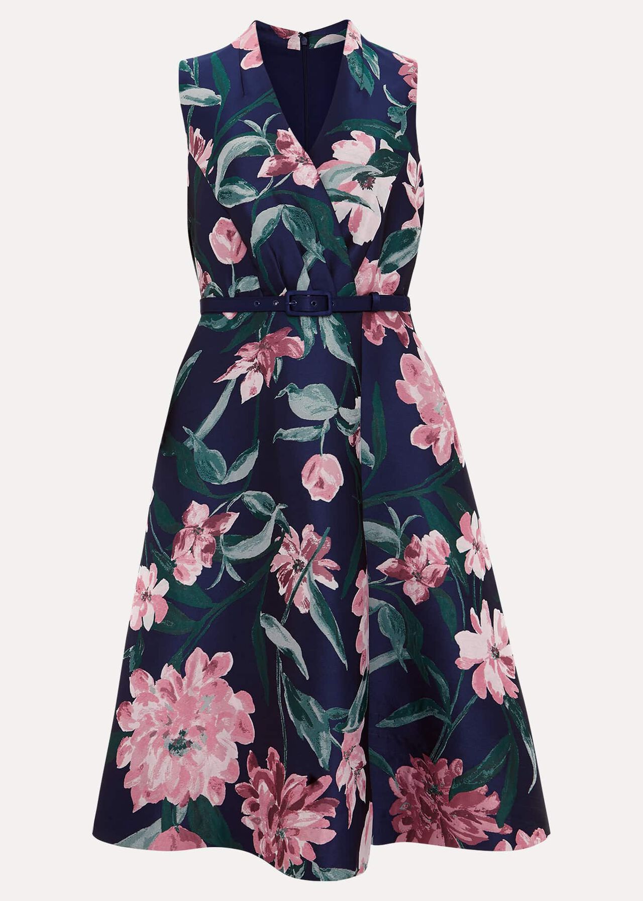 Floral Jacquard Weave Dress