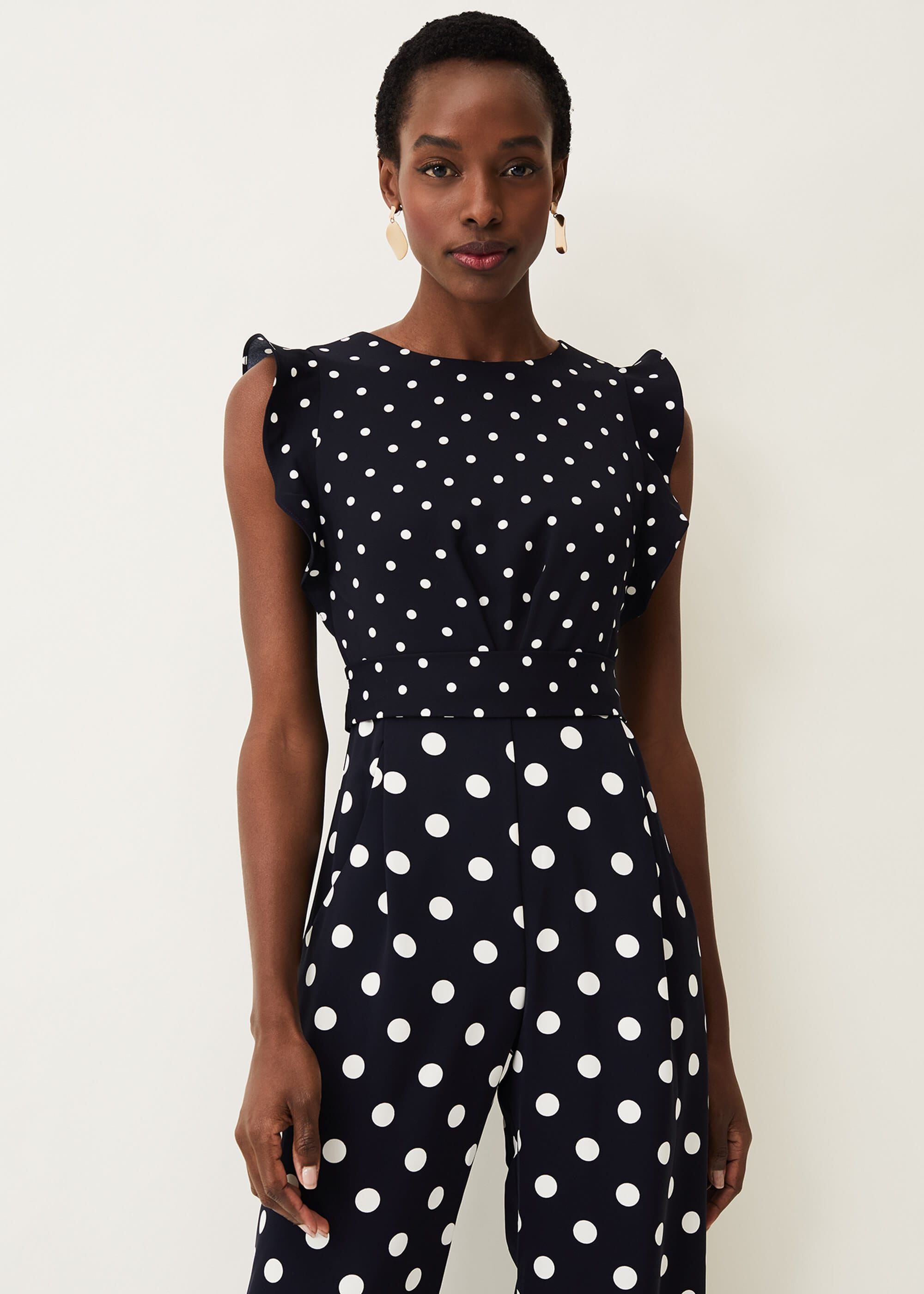 phase eight polka dot jumpsuit