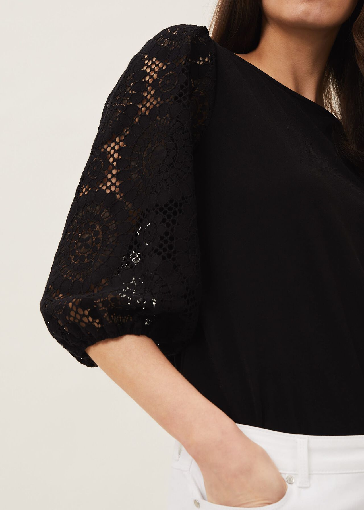 Lanna Lace Puff Sleeve Top