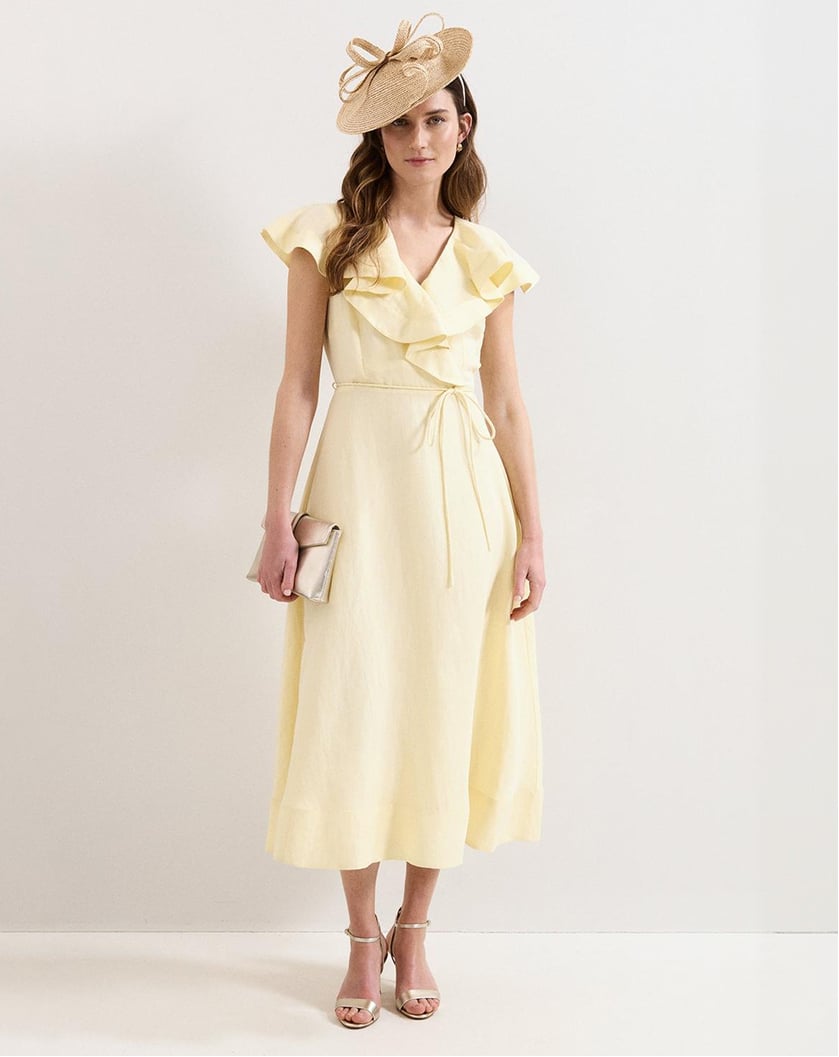 Woman wearing Phase Eight dress