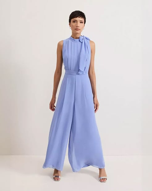 Woman wearing Phase Eight jumpsuit