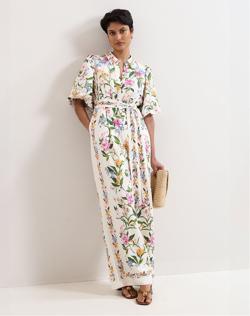 Woman wearing Phase Eight dress