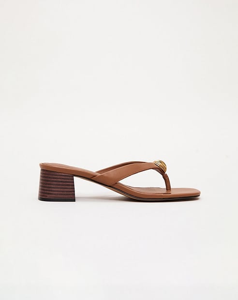 Metal Trim Sandals