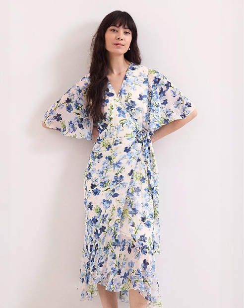 woman in Phase Eight dress