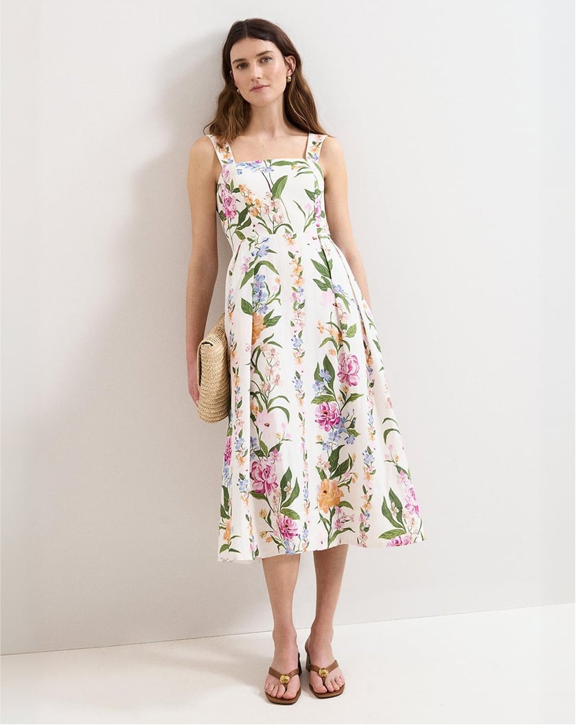 Woman wearing Phase Eight dress