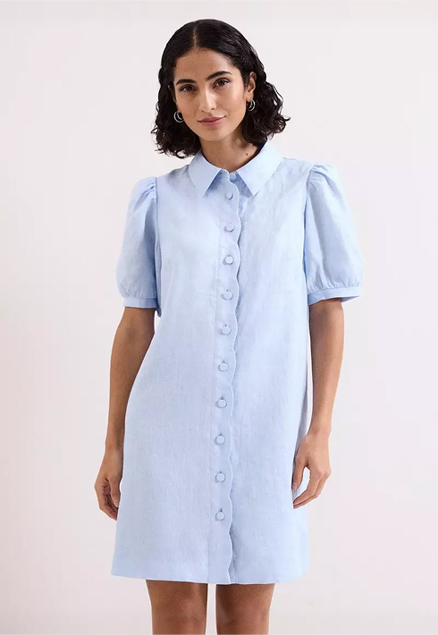 Woman wearing Phase Eight dress