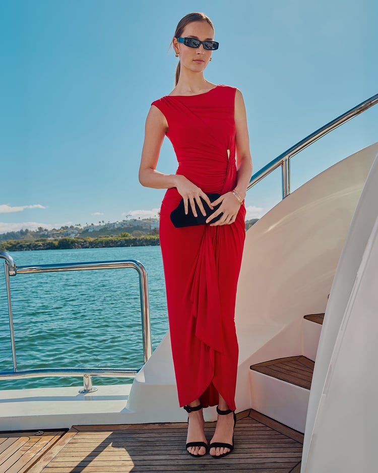 Woman wearing Phase Eight occasionwear