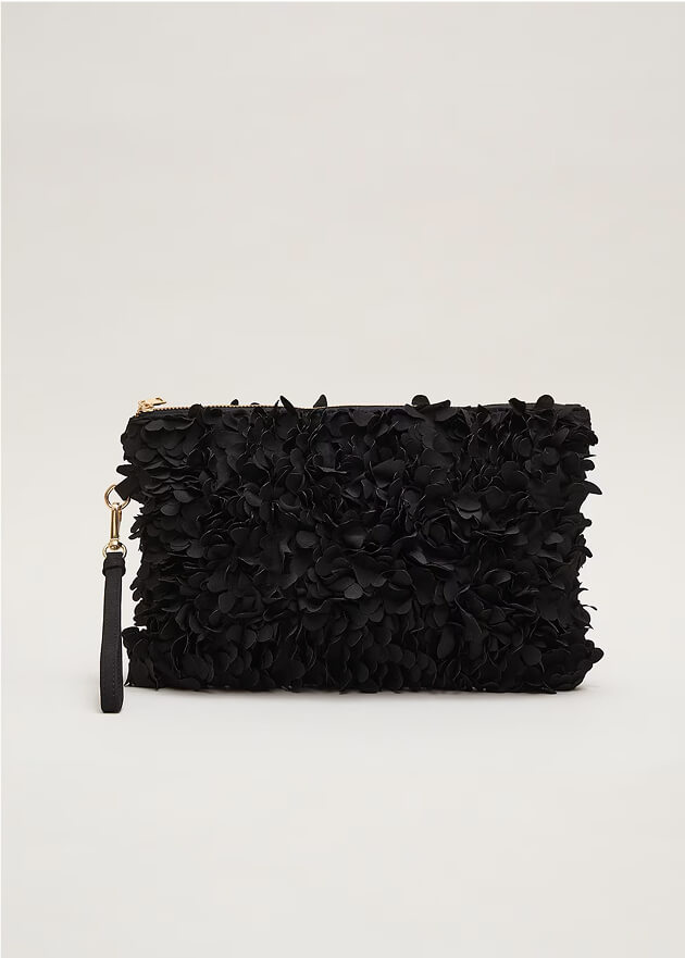 Phase Eight Black Clutch Bag