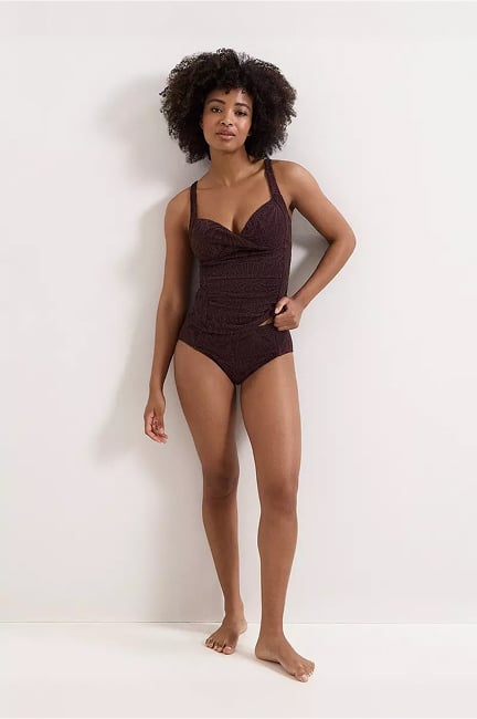 Woman wearing Phase Eight swimwear