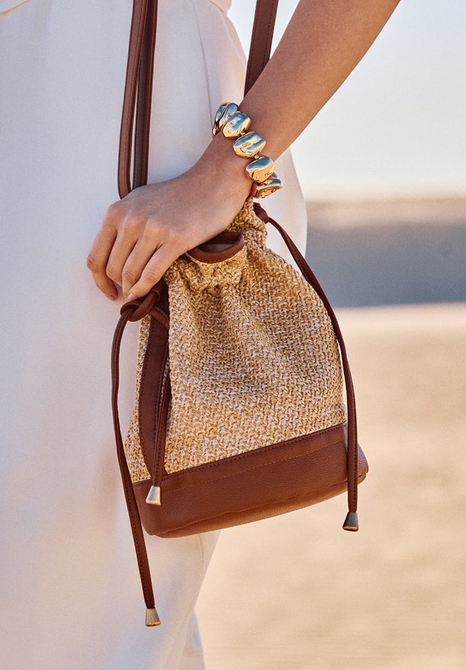 Woman wearing Phase Eight accessories