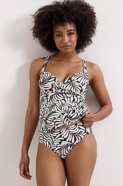 Woman wearing Phase Eight swimwear