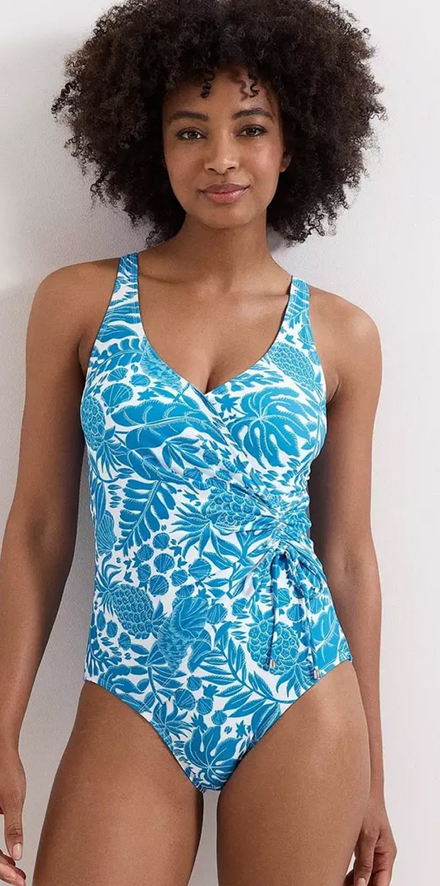 Woman wearing Phase Eight swimwear