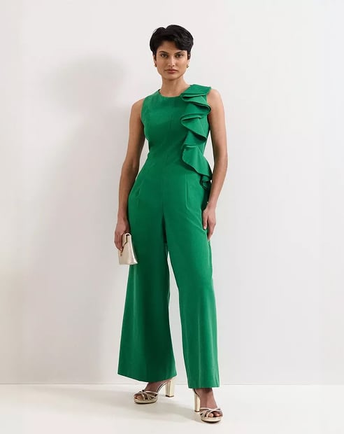 Woman wearing Phase Eight jumpsuit