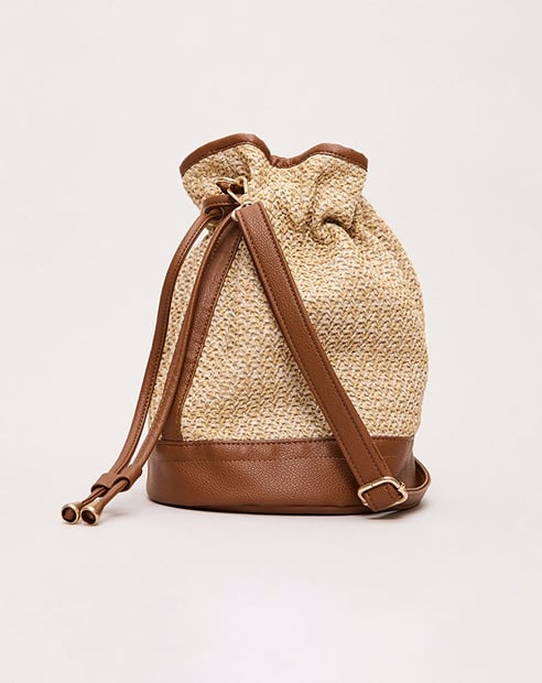 Straw Bucket Bag