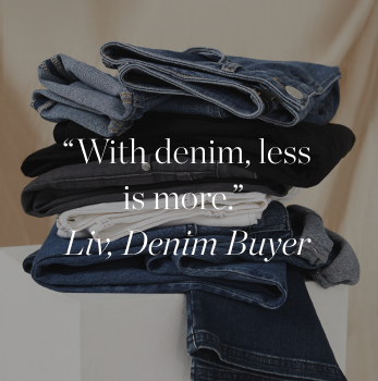With denim, less is more