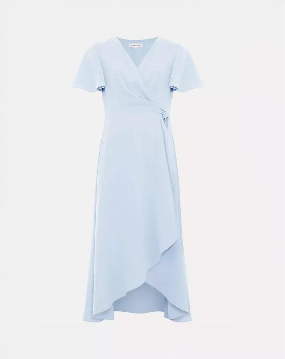 Julissa Ruffle Wrap Midi Dress