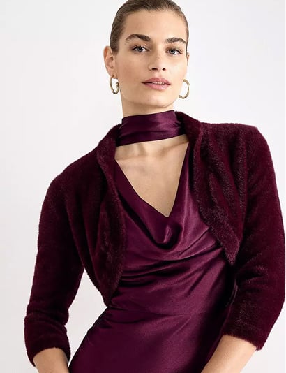 Hobbs Fay fluffy bolero.