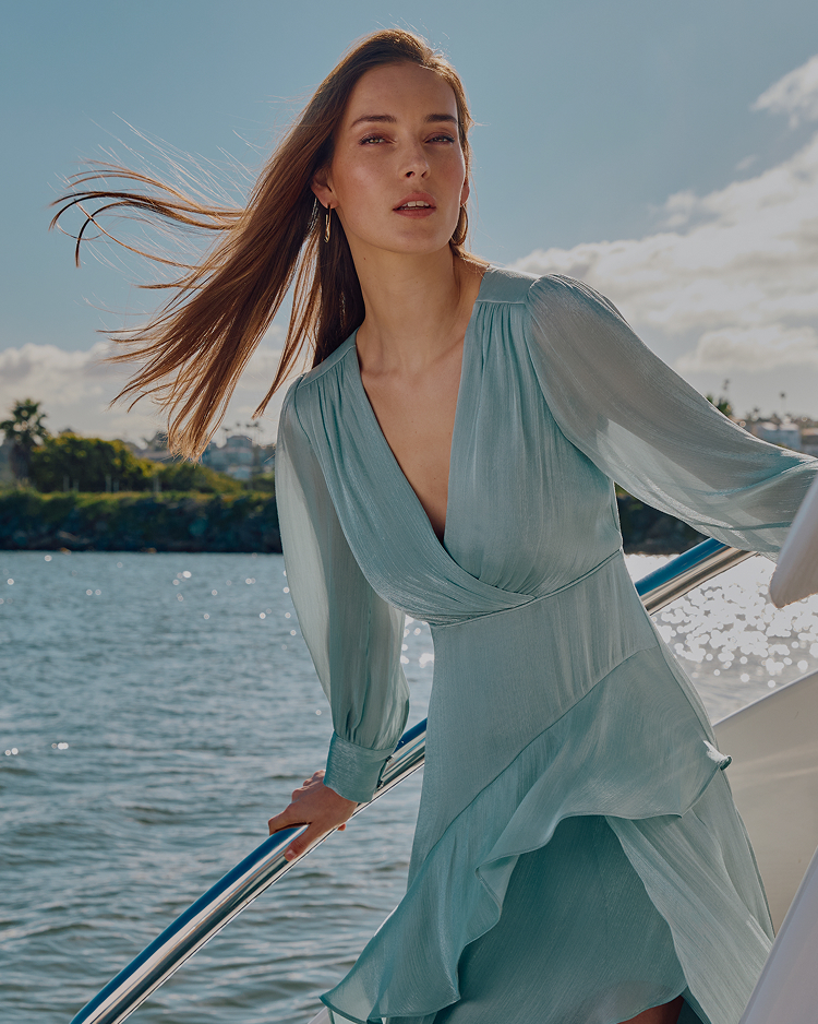 Woman wearing Phase Eight occasionwear