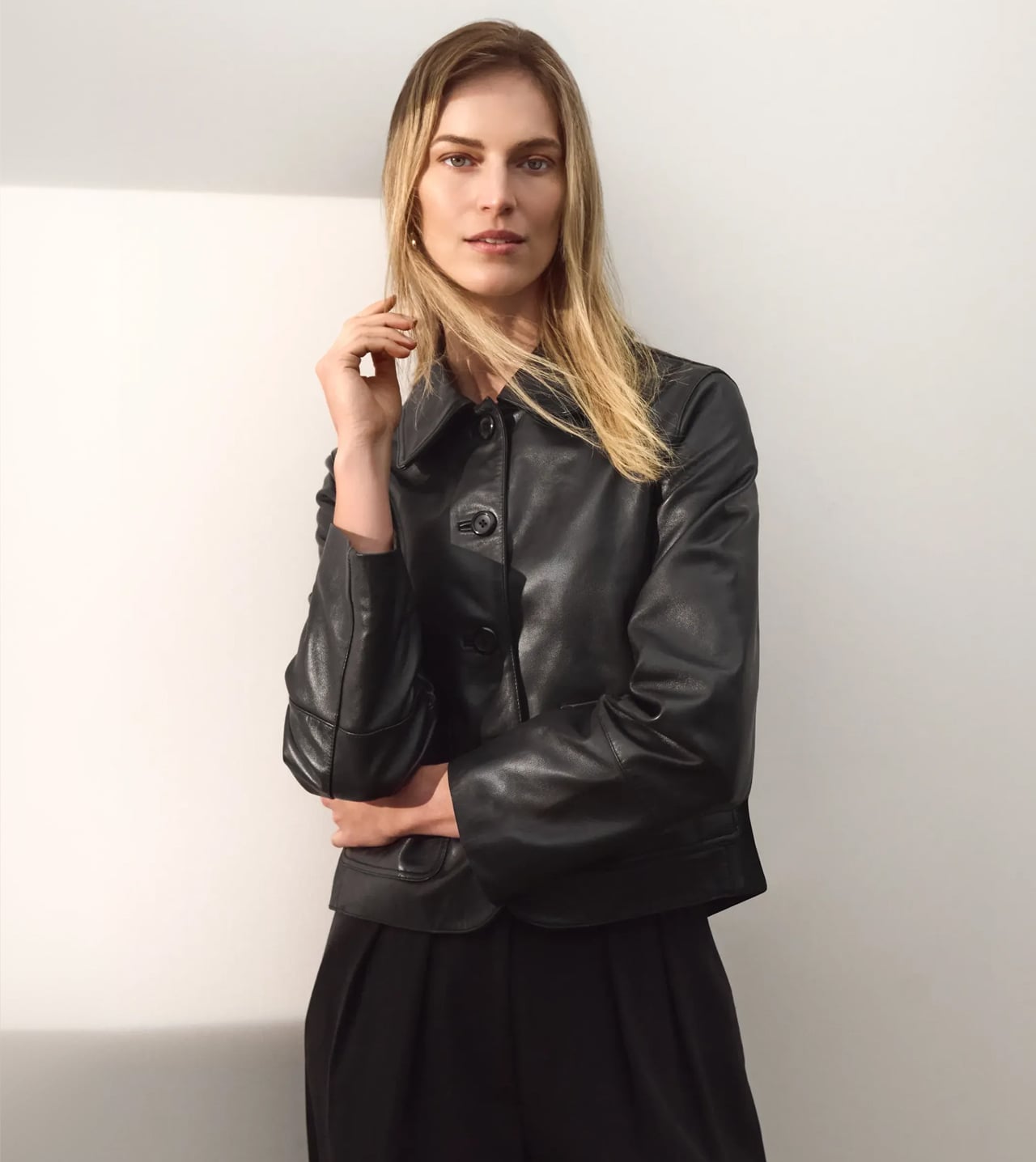 Woman wearing Phase Eight dress