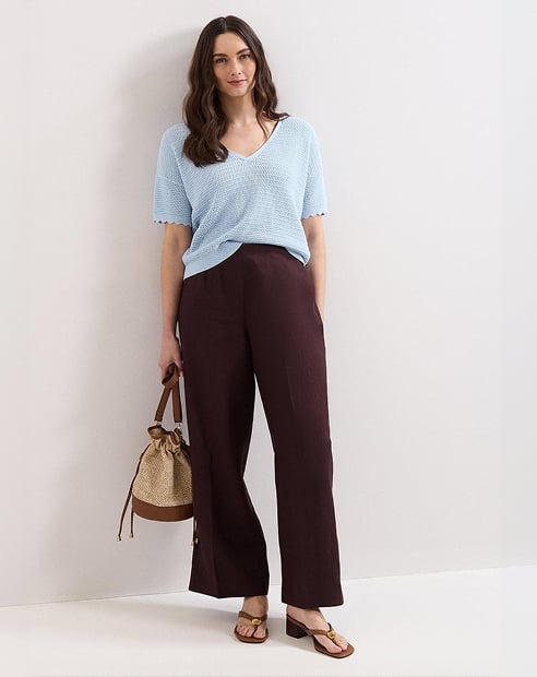 Zoey Linen Trouser
