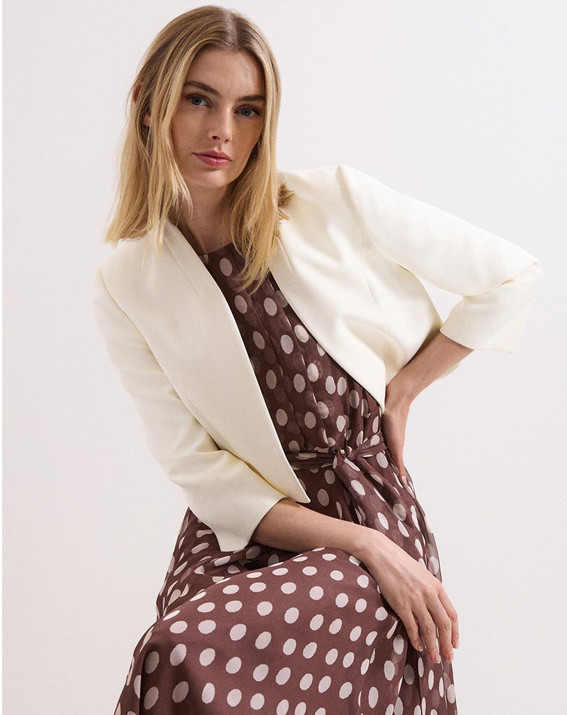 Woman wearing Phase Eight dress