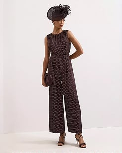 Woman wearing Phase Eight jumpsuit