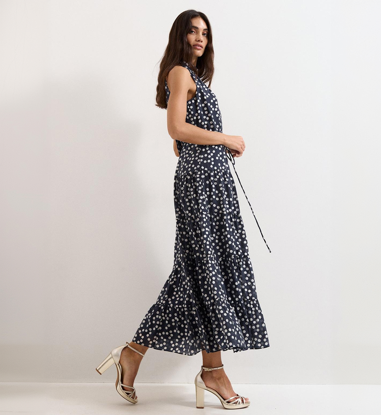 Woman wearing Phase Eight dress
