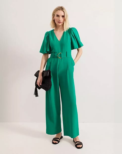 Woman wearing Phase Eight jumpsuit
