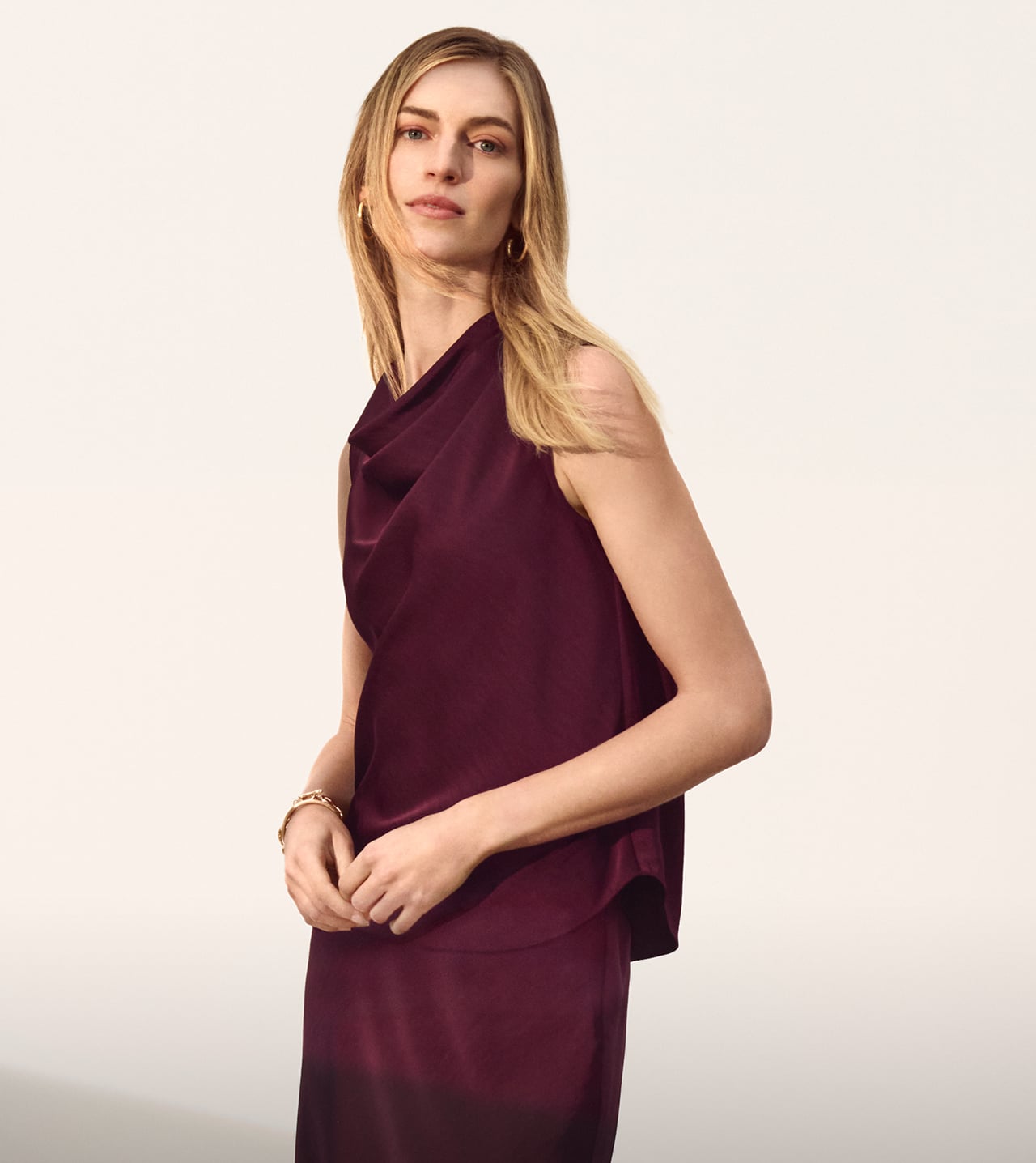 Woman wearing Phase Eight dress