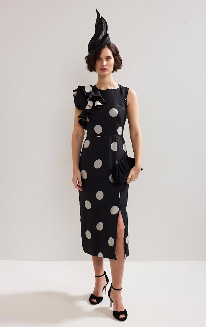 Woman wearing Phase Eight event style