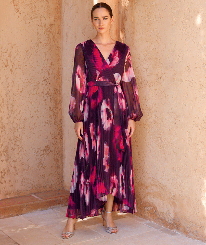 Woman wearing Isadora Floral Maxi Dress