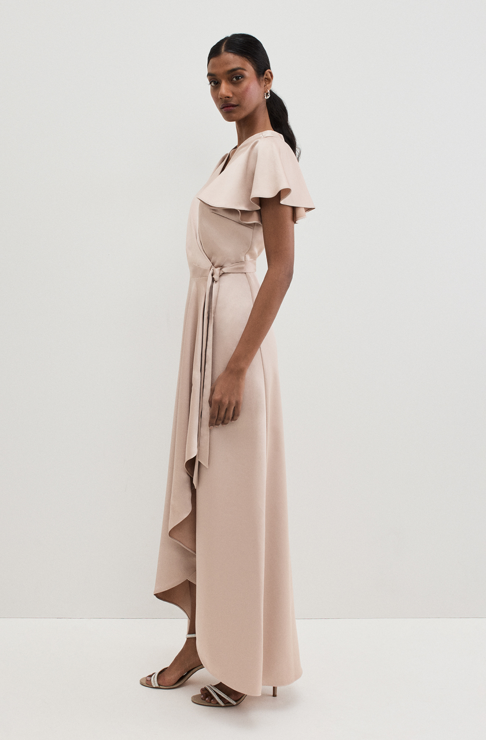 Woman wearing Phase Eight bridesmaid dress
