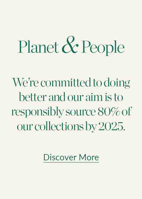 We’re committed to doing better and our aim is to responsibly source 80% of our collections by 2025.
