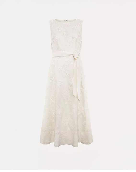 Harley White Embroidered Dress
