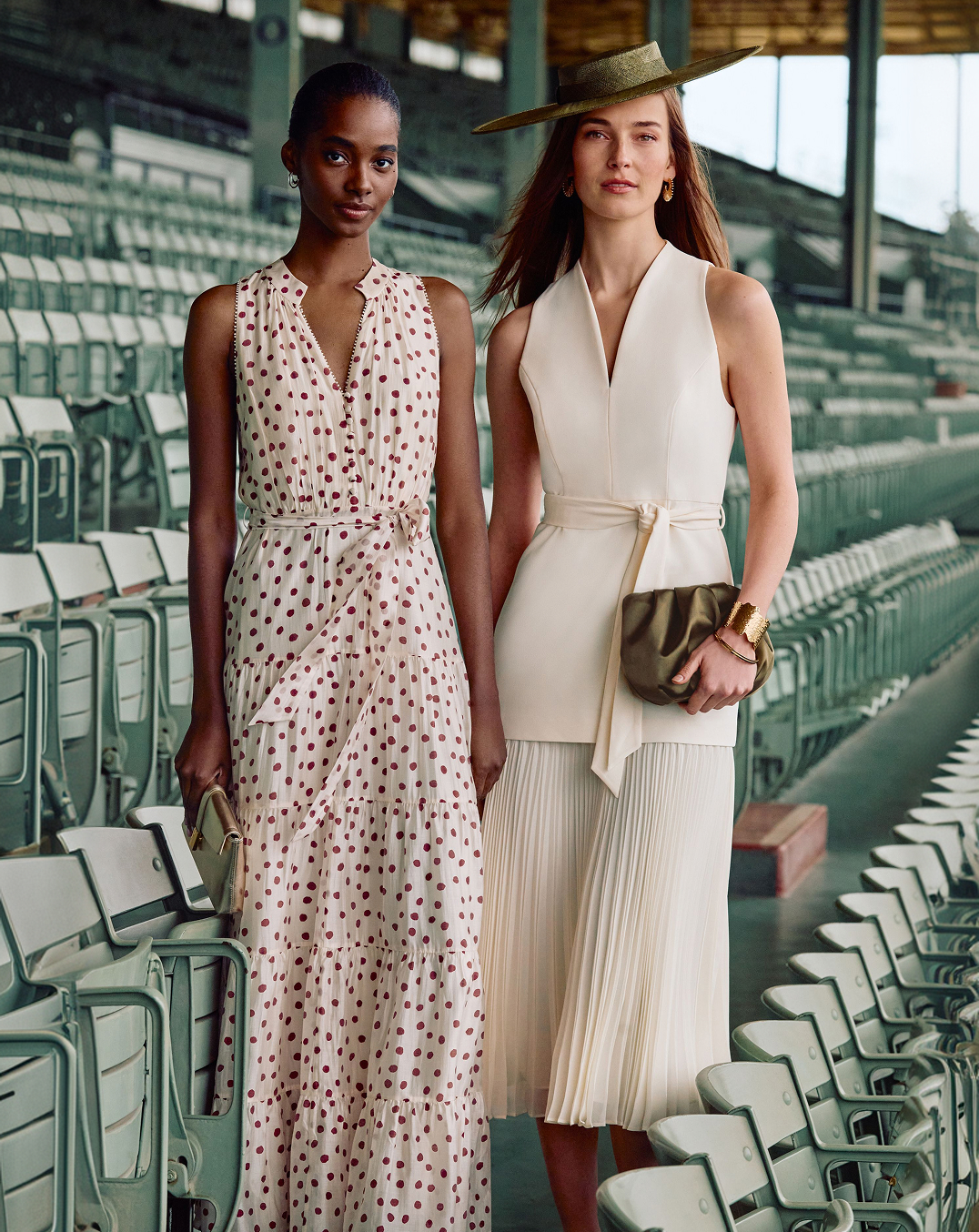 Woman wearing Phase Eight dresses