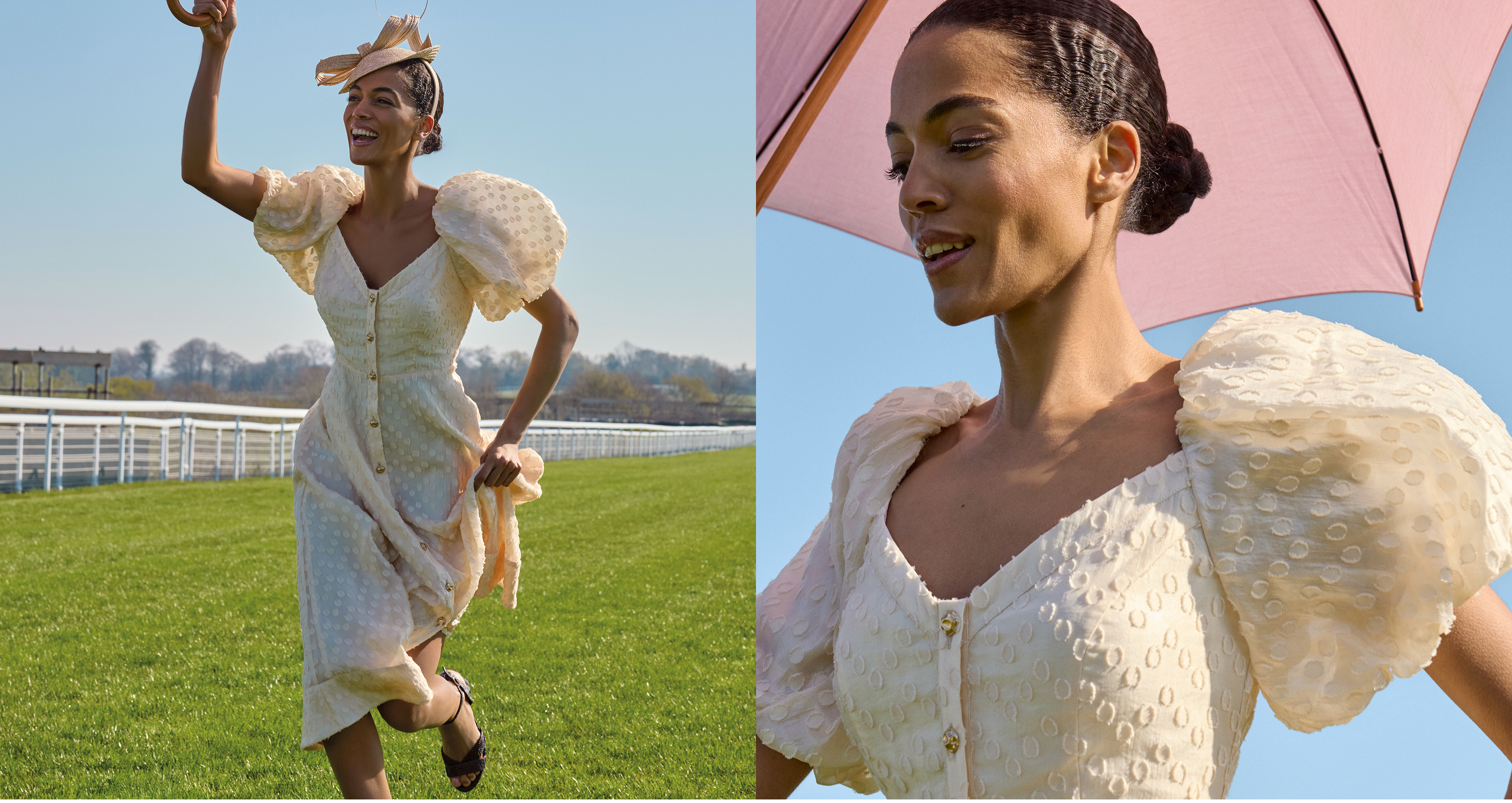Woman wearing Phase Eight event dress