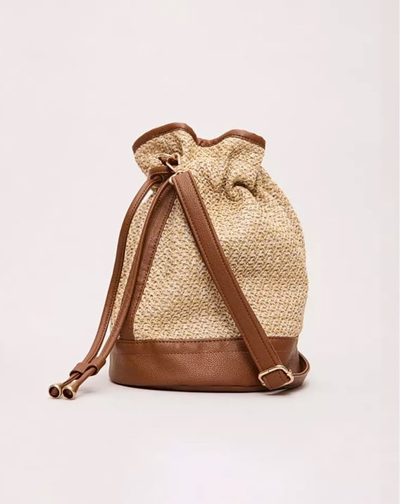 Straw Bucket Bag