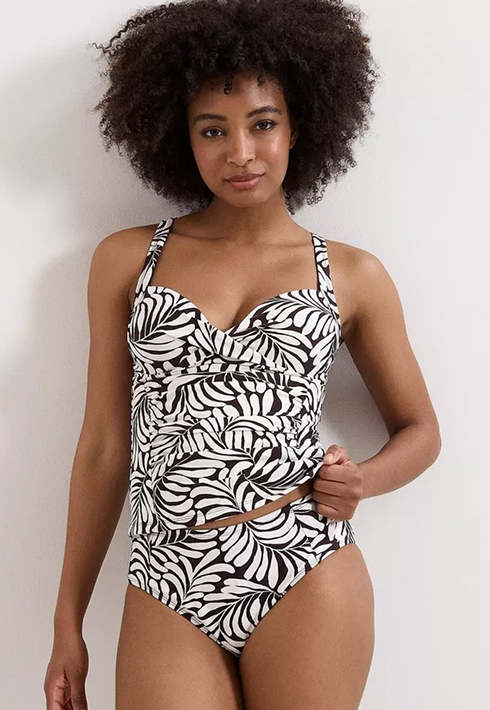 Woman wearing Phase Eight swimwear