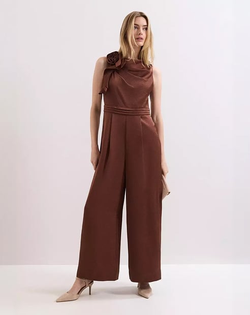 Woman wearing Phase Eight jumpsuit