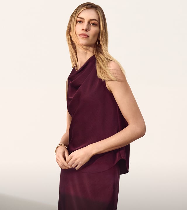 Woman wearing Phase Eight dress