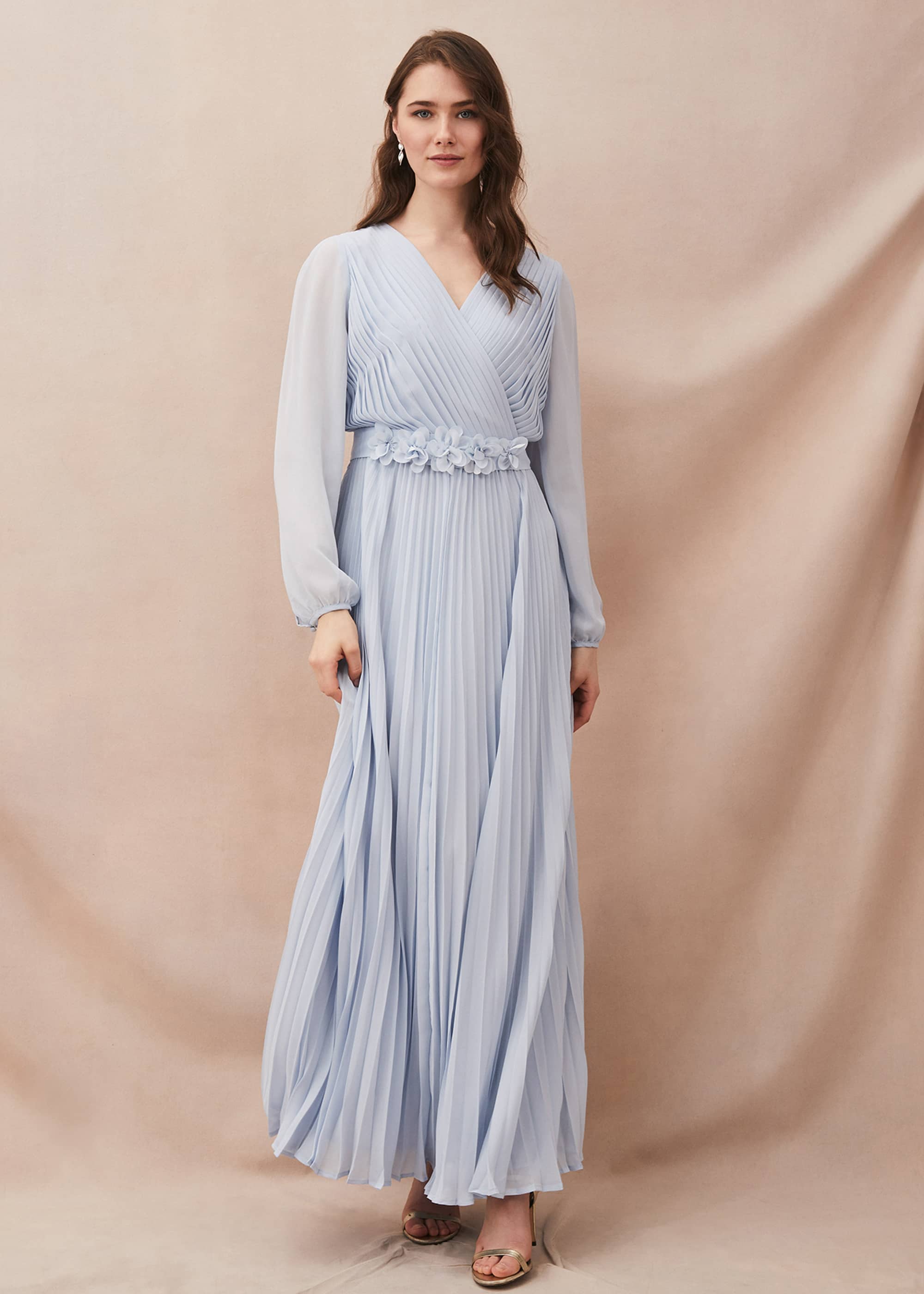 Phase Eight Women Alecia Pleated Chiffon Maxi Dress