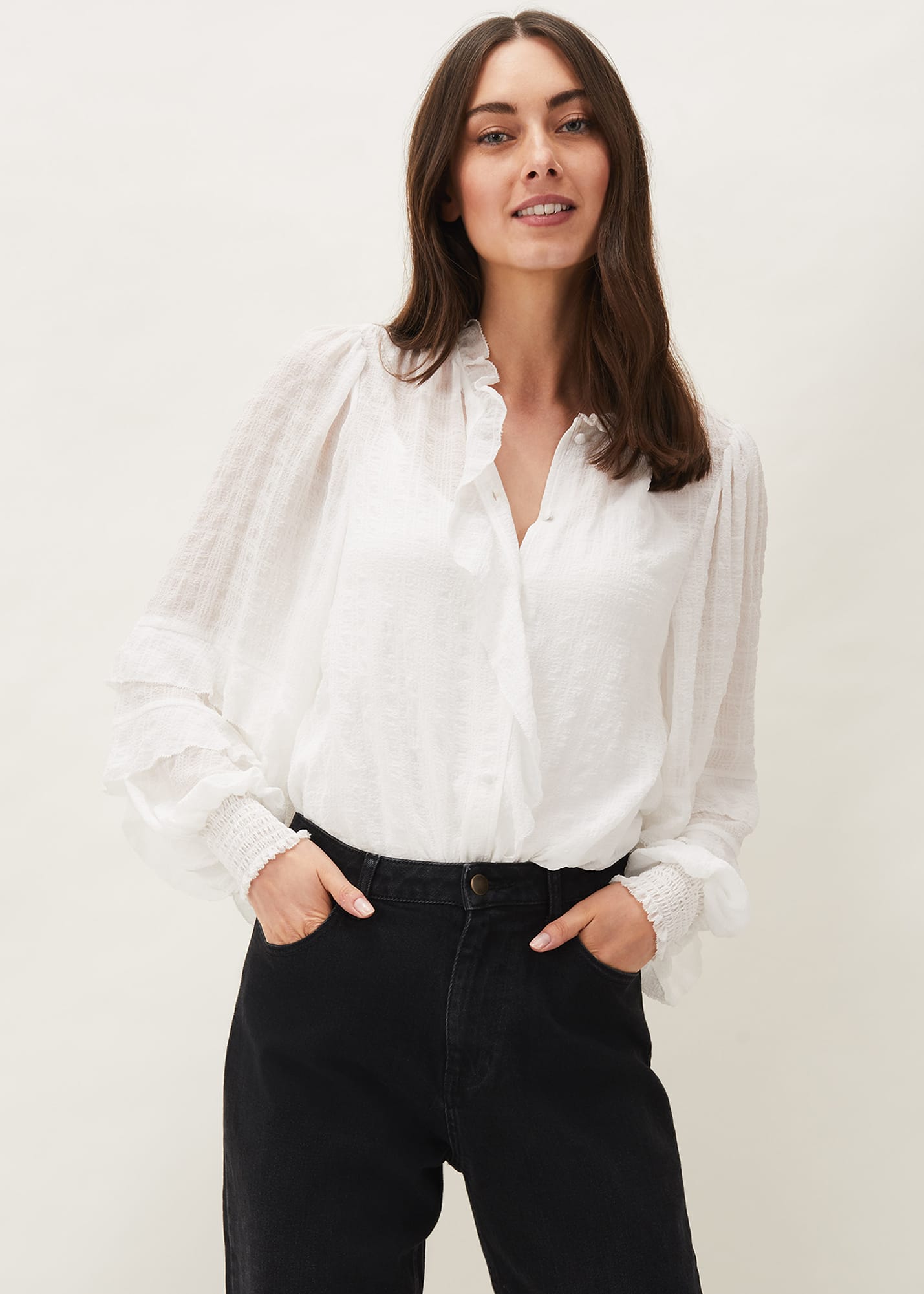 Phase Eight Women Florina Ruffle Blouse