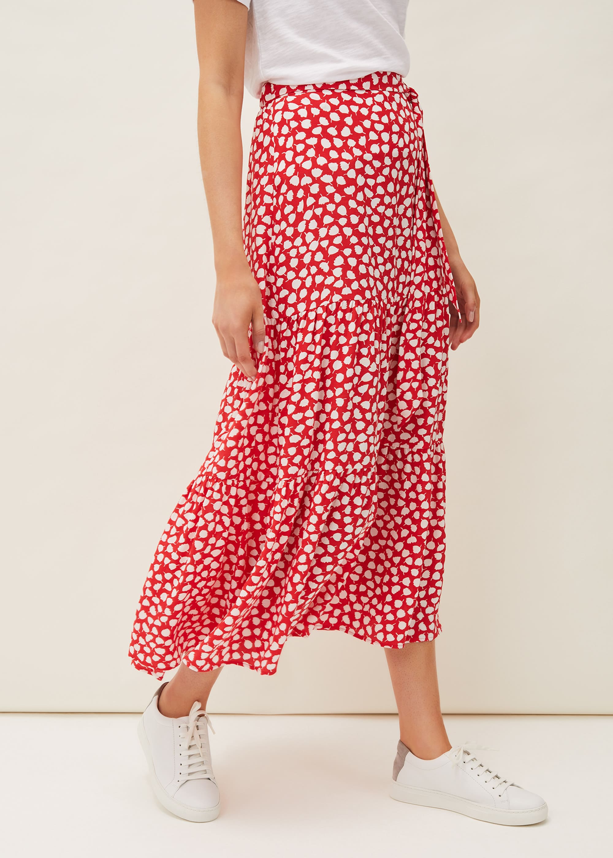 Phase Eight Women Tana Leaf Print Maxi Skirt