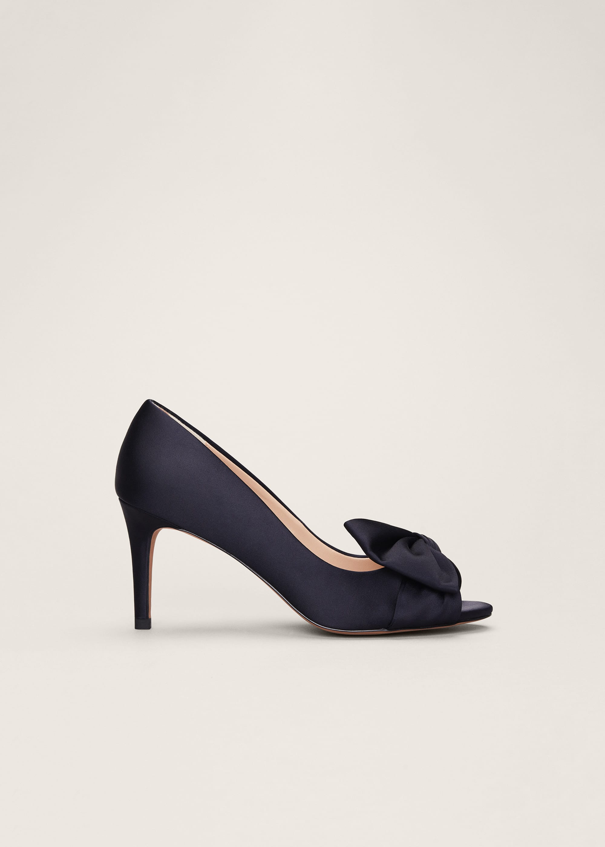 Phase Eight Women Meaghan Satin Bow Peep Toe